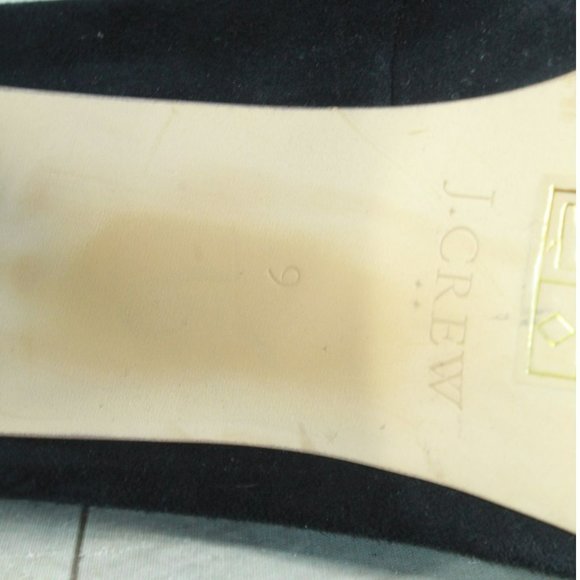 J Crew Black Suede Slip On Comfort Casual Pump Shoes Size 9 - Picture 8 of 9